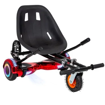 Hoverboard Paquet Go-Kart, Noir, avec Double Suspension, 6.5 pouces, Regular ElectroRed PRO 4Ah, pour enfants et adultes
