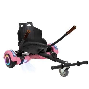 Hoverboard Paquet Go-Kart, 6.5 pouces, Regular Pink PRO 4Ah, pour enfants et adultes