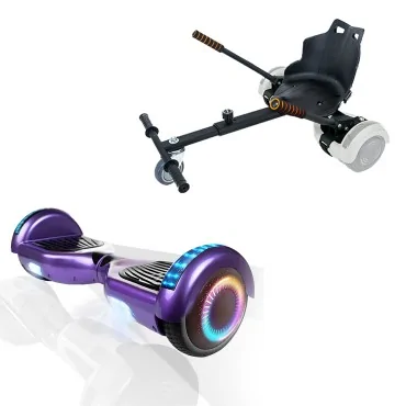 Hoverboard Paquet Go-Kart, 6.5 pouces, Regular Purple PRO 2Ah, pour enfants et adultes