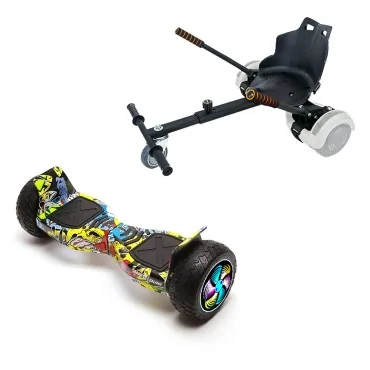 Hoverboard Paquet Go-Kart, 8.5 pouces, Hummer HipHop PRO 4Ah, pour enfants et adultes