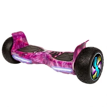 8.5 pouces Hoverboard, All Terrain, Hummer Galaxy Pink PRO 4Ah